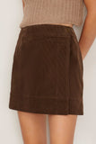 Apiece Apart Marta Mini Skirt in Carob