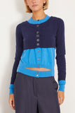 Meryll Rogge Sweaters Iconic Double Cardigan in Midnight Blue Meryll Rogge Iconic Double Cardigan in Midnight Blue