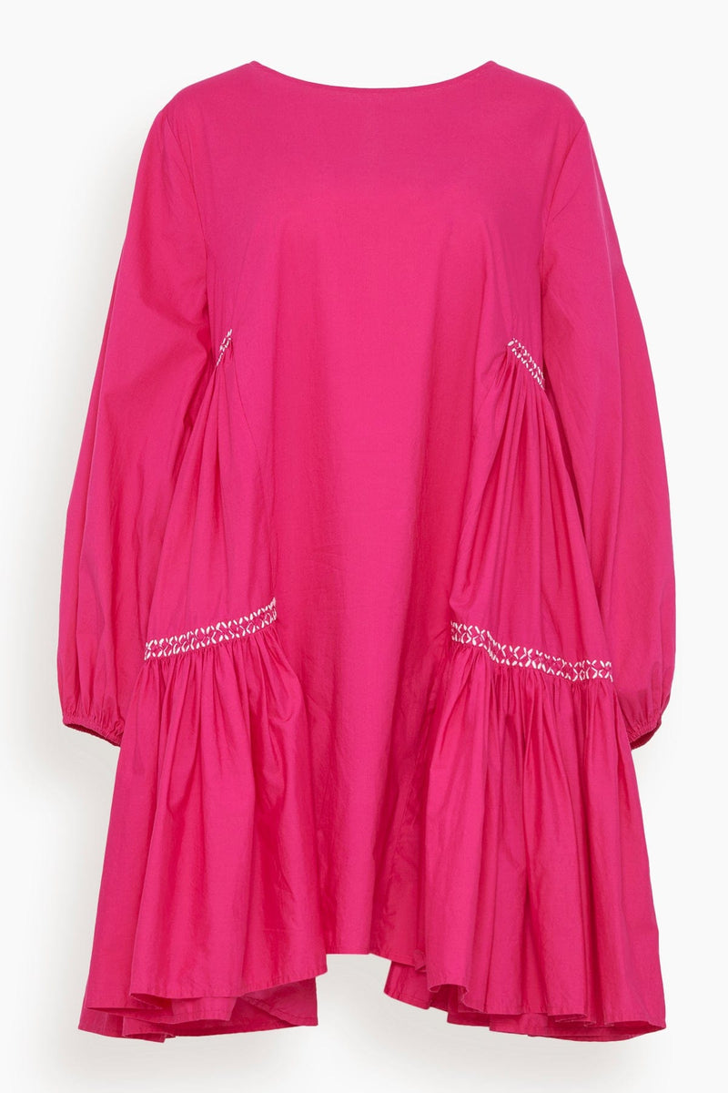 Merlette Byward Embroidery Dress in Magenta – Hampden Clothing