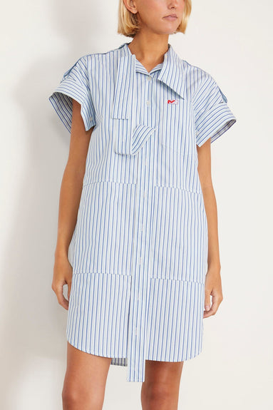 Meryll Rogge Casual Dresses Deconstructed Shirt Dress in Blue/Aqua Meryll Rogge Deconstructed Shirt Dress in Blue/Aqua