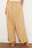 Drawstring Chino Pants in Beige