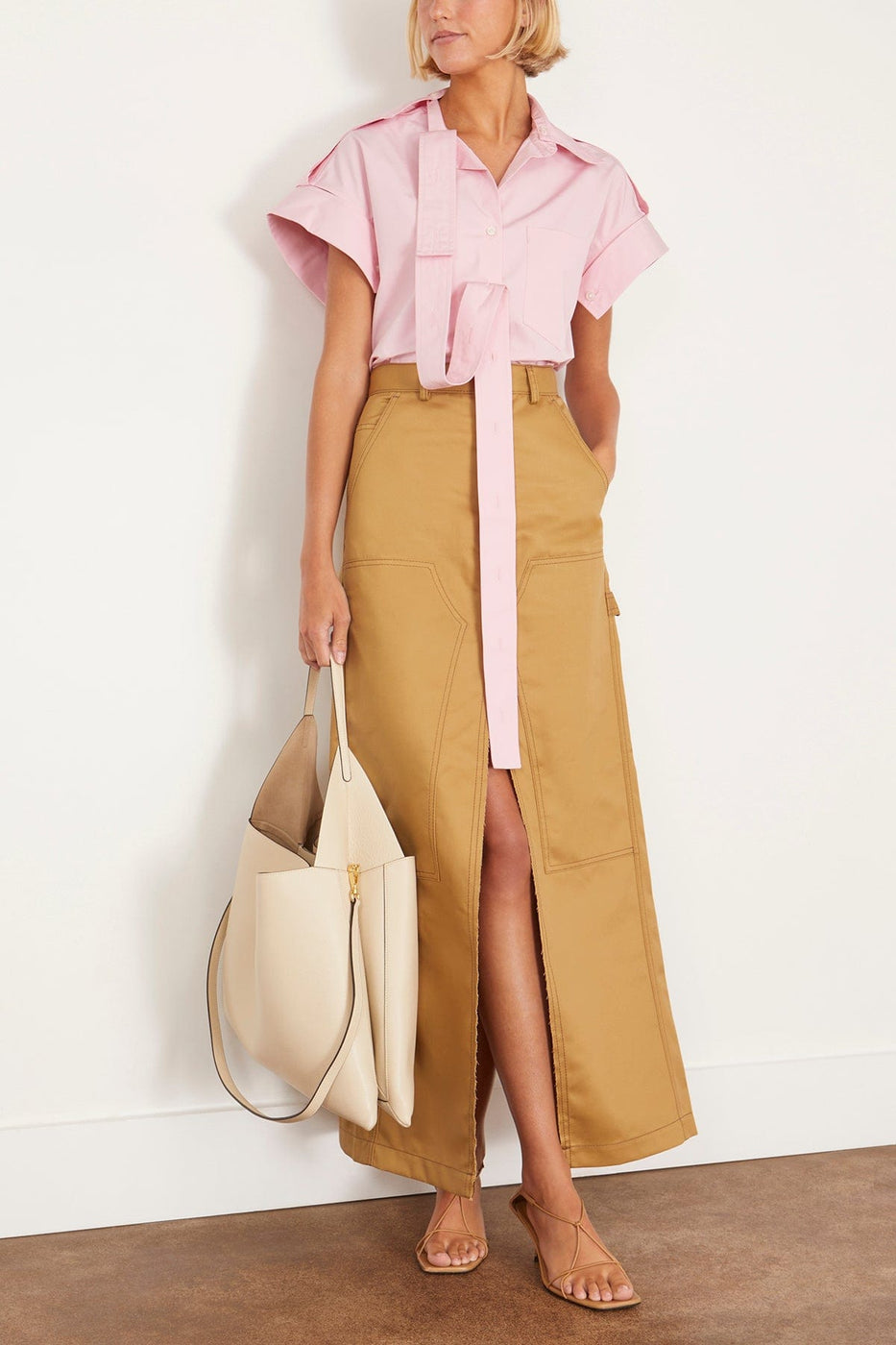 Meryll Rogge Skirts Long Workwear Skirt in Camel Meryll Rogge Long Workwear Skirt in Camel