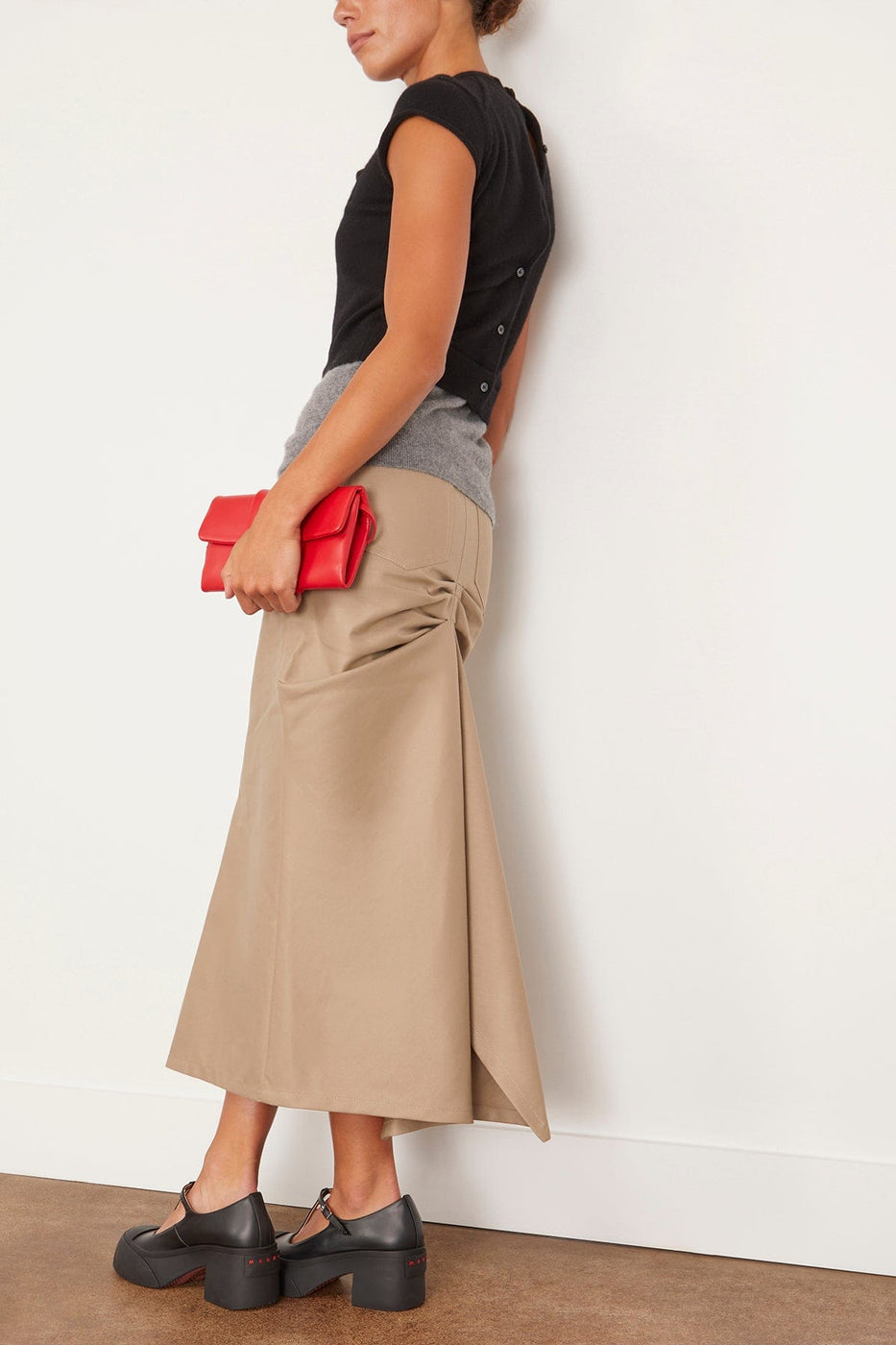 Meryll Rogge Skirts No Waistband Skirt in Clay Meryll Rogge No Waistband Skirt in Clay