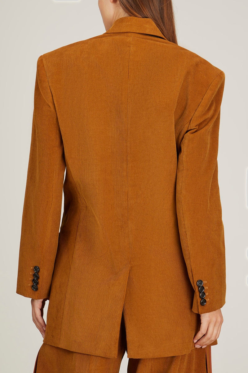 Meryll Rogge Oversized in Corduroy Blazer Clothing Hampden – Camel