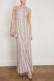 Missoni Gowns Sleeveless Long Dress in Multicolor with Lilac Base Missoni Sleeveless Long Dress in Multicolor with Lilac Base