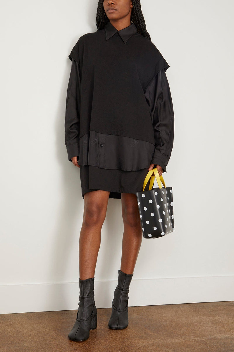 MM6 Maison Margiela Long Sleeve Mini Dress in Black – Hampden Clothing