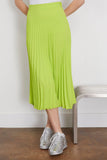 MM6 Maison Margiela Skirts Pleated Midi Skirt in Neon Green
