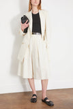 MM6 Maison Margiela Jackets Stripe Long Suit Jacket in Off White/Black