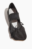 MM6 Maison Margiela Anatomic Numeric Ballet Shoe in Black