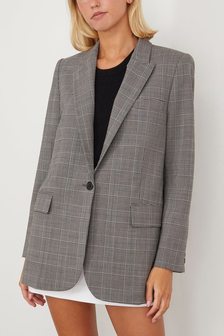 Nili Lotan Jackets Diane Blazer in Uniform Check Nili Lotan Diane Blazer in Uniform Check