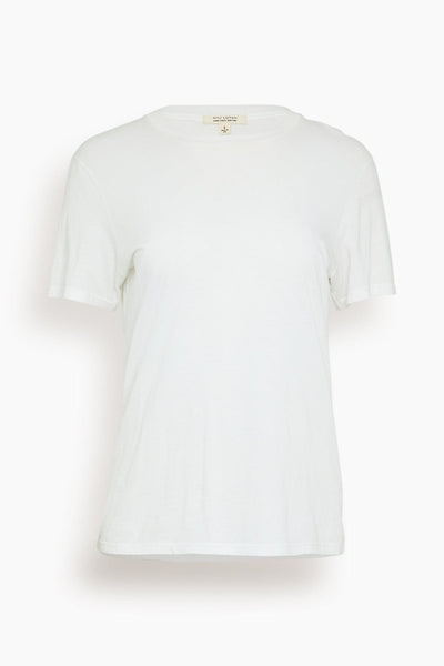 Mariela Crewneck Tee in White