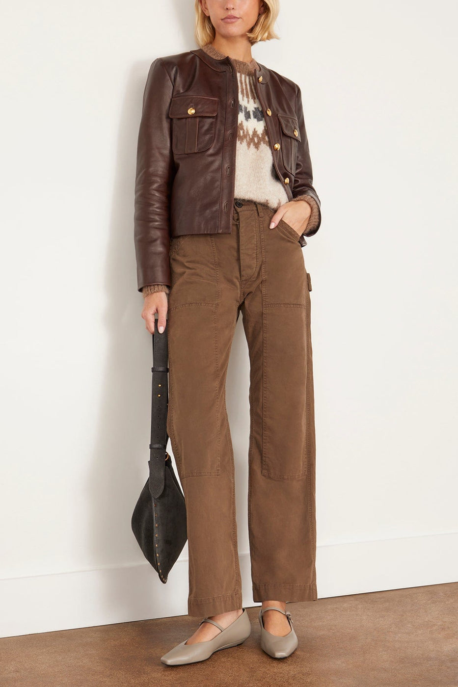 Nili Lotan Pants Tibault Pant in Wood Tibault Pant in Wood