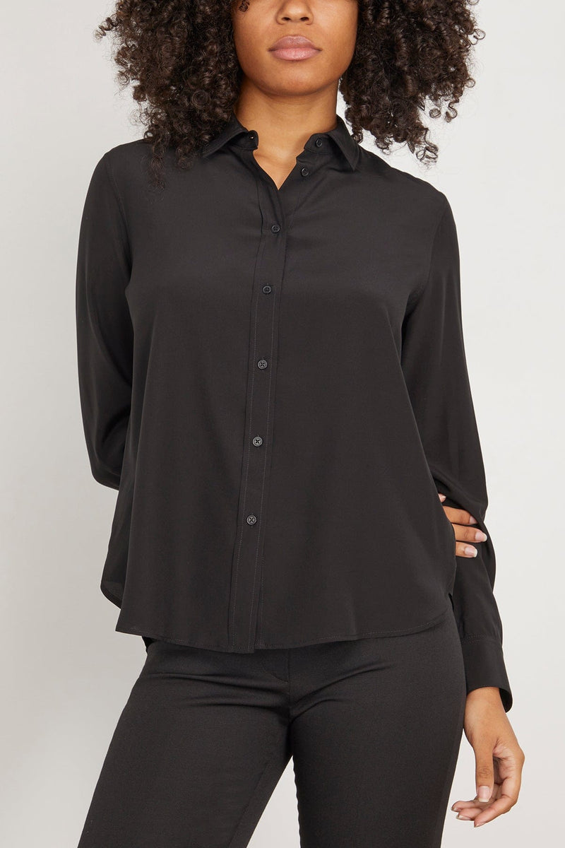 Nili Lotan Gaia Slim Shirt in Black – Hampden Clothing