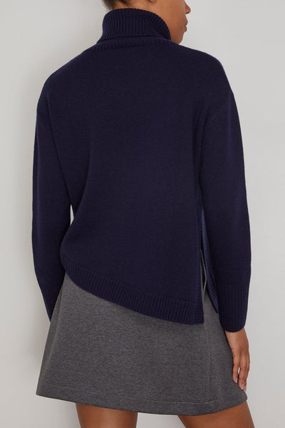 Odeeh Sweaters Cashmere Wool Mix Sweater in Midnight Odeeh Cashmere Wool Mix Sweater in Midnight