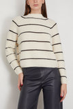 Odeeh Sweaters Relief Stripes Sweater in Cream Odeeh Relief Stripes Sweater in Cream