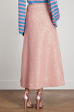 Odeeh Skirts Terry Sequins Skirt in Rose Odeeh Terry Sequins Skirt in Rose