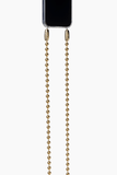 Ossa Shoulder Straps Ballchain Crossbody in Gold Ossa Ballchain Crossbody in Gold