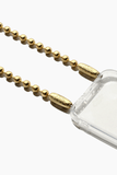 Ossa Shoulder Straps Ballchain Crossbody in Gold Ossa Ballchain Crossbody in Gold