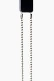 Ossa Shoulder Straps Ballchain Crossbody in Rhodium Ossa Ballchain Crossbody in Rhodium