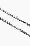 Ossa Shoulder Straps Ballchain Crossbody in Rhodium Ossa Ballchain Crossbody in Rhodium