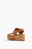 Pedro Garcia Wedges Nur Sandal in Teak Vachetta Pedro Garcia Nur Sandal in Teak Vachetta