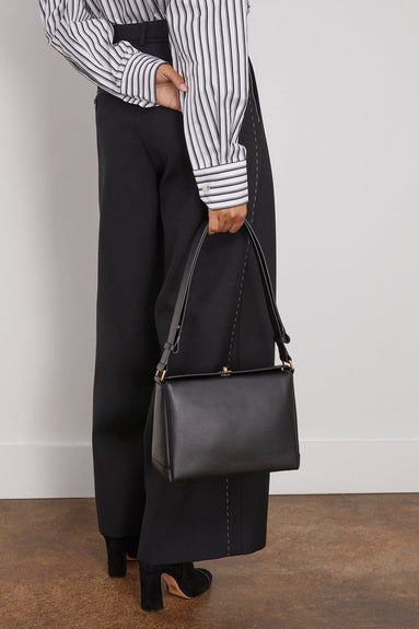 Plan C Shoulder Bags Large Shoulder Bag in Black Plan C Large Shoulder Bag in Black