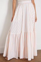 Plan C Skirts Long Skirt in Bellini Stripe Plan C Long Skirt in Bellini Stripe