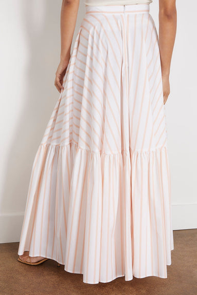 Plan C Skirts Long Skirt in Bellini Stripe Plan C Long Skirt in Bellini Stripe