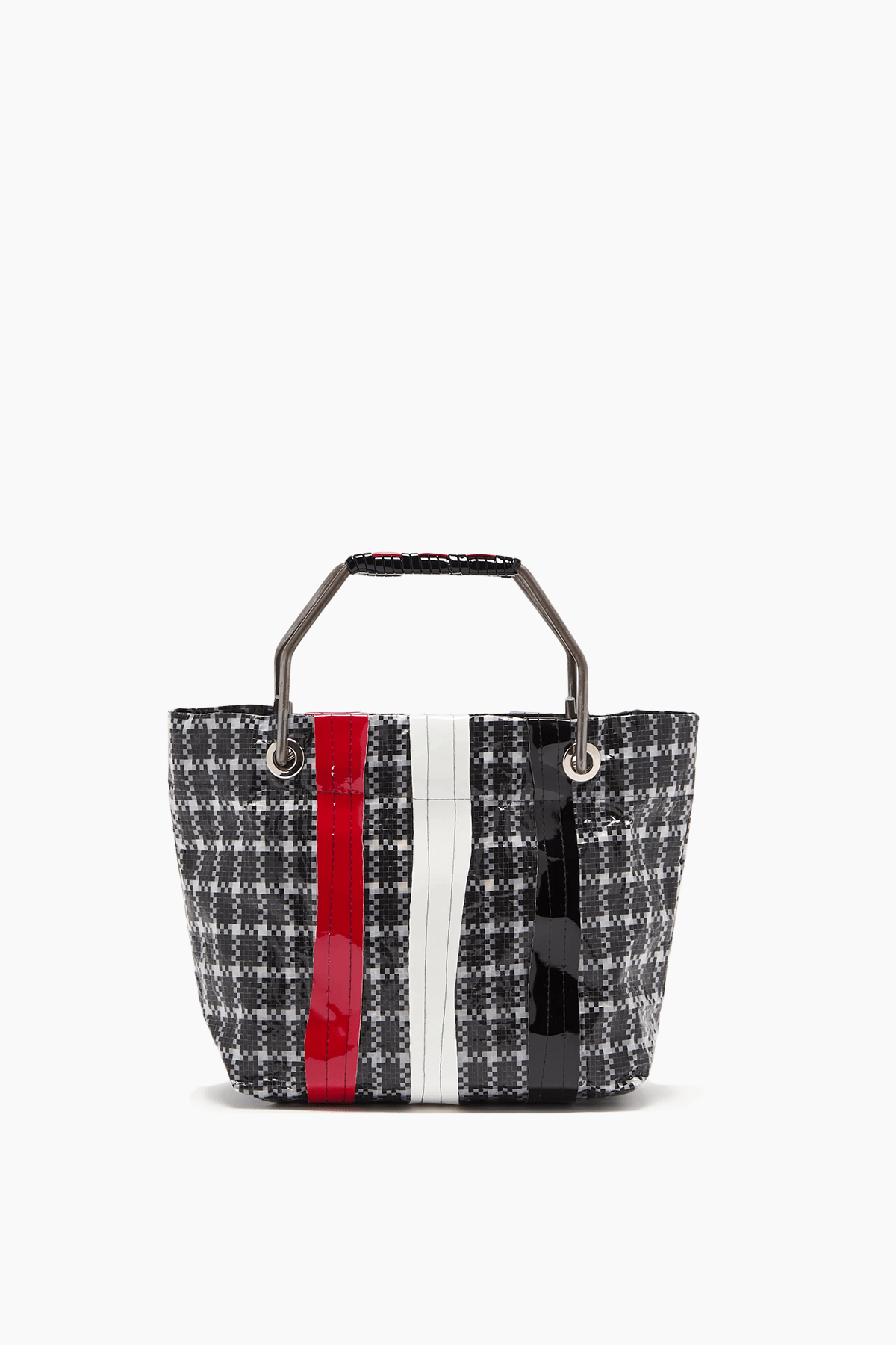 Plan C Shopping Bag in Black White Red