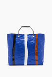 Plan C Shopping Bag in Blue White Black