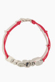 Plan C Stone Cord Necklace in Red Nickel