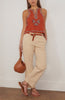Slim Chino Pant in Washed Ecru - AI Generated