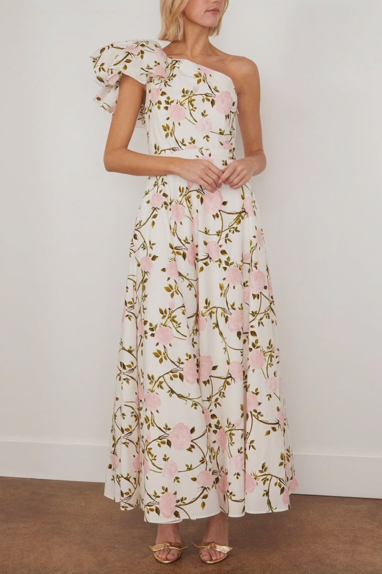 Dress in Ivory/Multi