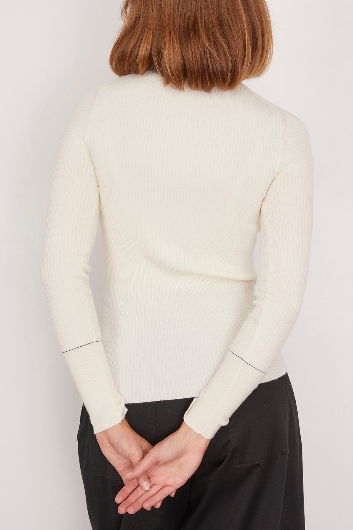 Proenza Schouler Sweaters Agnes Henley Sweater in Ivory Proenza Schouler Agnes Henley Sweater in Ivory