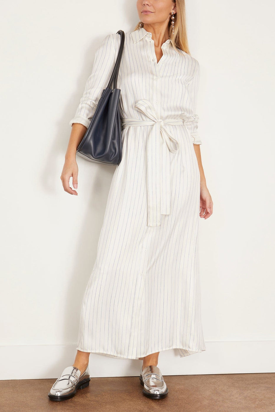 Proenza Schouler Casual Dresses Hannah Dress in Stripe Ivory Multi Proenza Schouler Hannah Dress in Stripe Ivory Multi