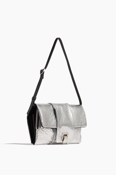 Proenza Schouler Shoulder Bags Flip Shoulder Bag in Silver Proenza Schouler Flip Shoulder Bag in Silver