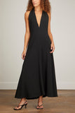Proenza Schouler Dresses Matte Viscose Crepe Twist Back Dress in Black