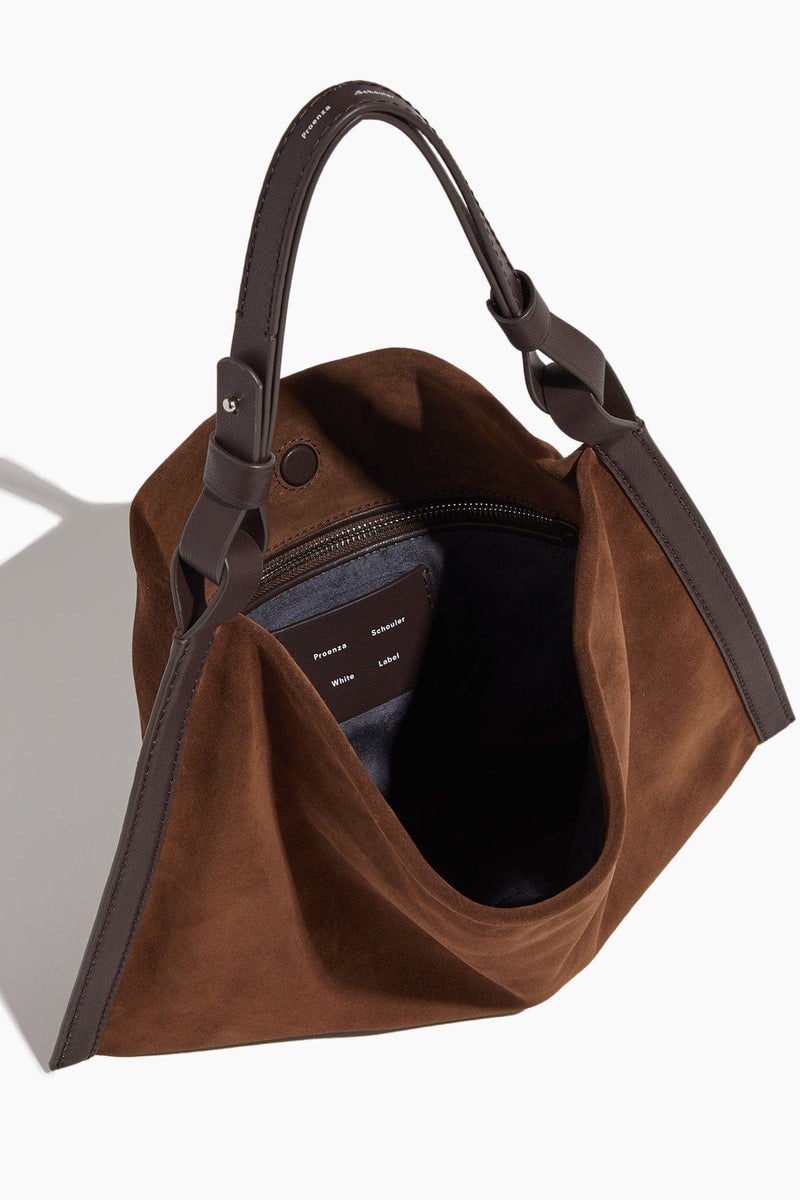 Proenza Schouler White Label Medium Baxter Suede Bag in Chocolate – Hampden  Clothing