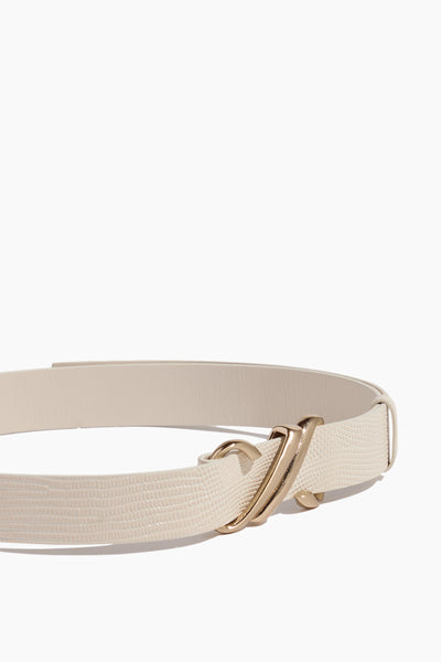 Monogram Belt in Cream