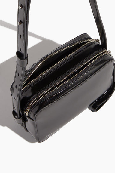 Proenza Schouler White Label Cross Body Bags Watts Leather Camera Bag in Black Proenza Schouler White Label Watts Leather Camera Bag in Black