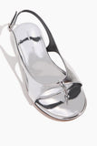 Proenza Schouler Slash Flat Thong Sandals in Silver