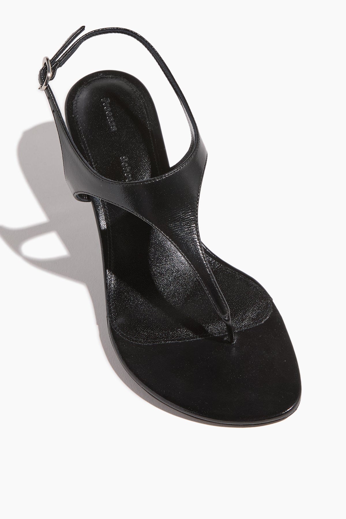 Proenza Schouler Tee Thong Sandals in Black