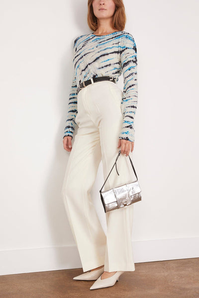 Proenza Schouler Tops Mia T-Shirt In Ecru Multi Proenza Schouler Mia T-Shirt In Ecru Multi