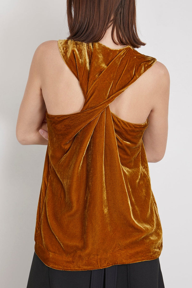 Proenza Schouler Velvet Top in Ochre – Hampden Clothing