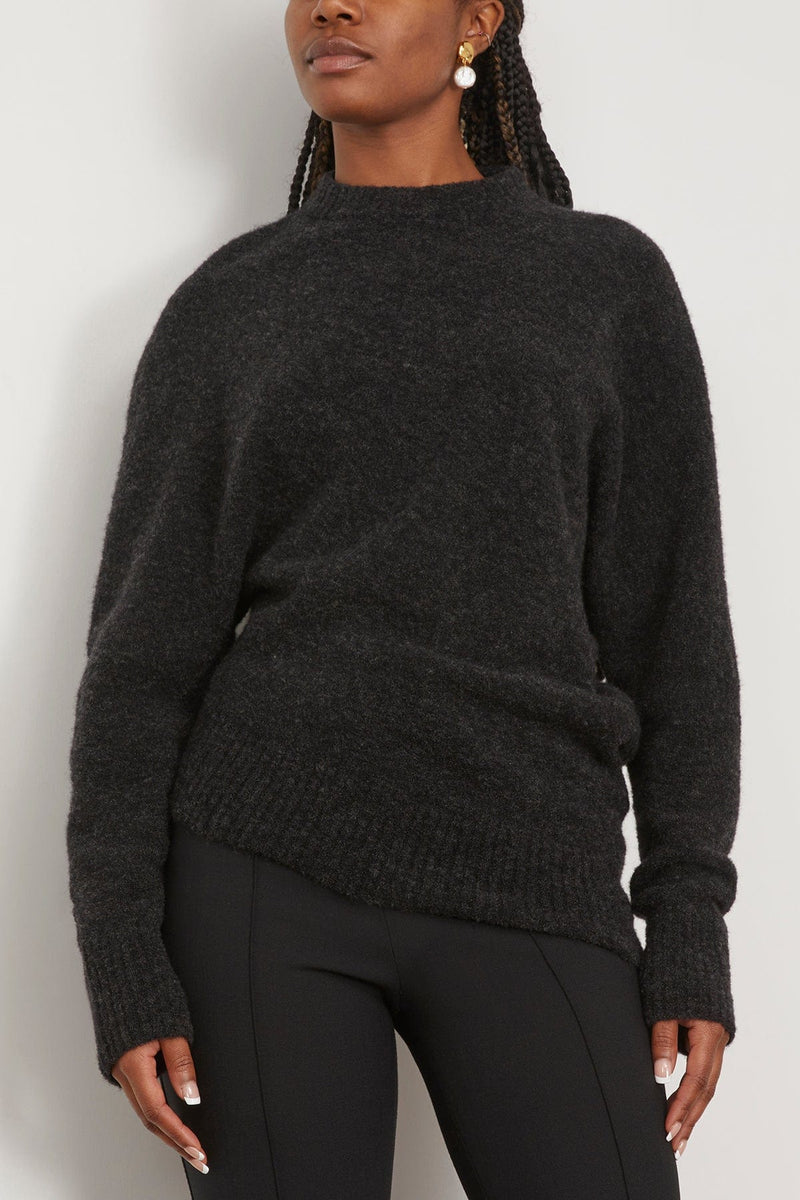 Proenza Schouler Viscose Wool Sweater in Charcoal Hampden Clothing