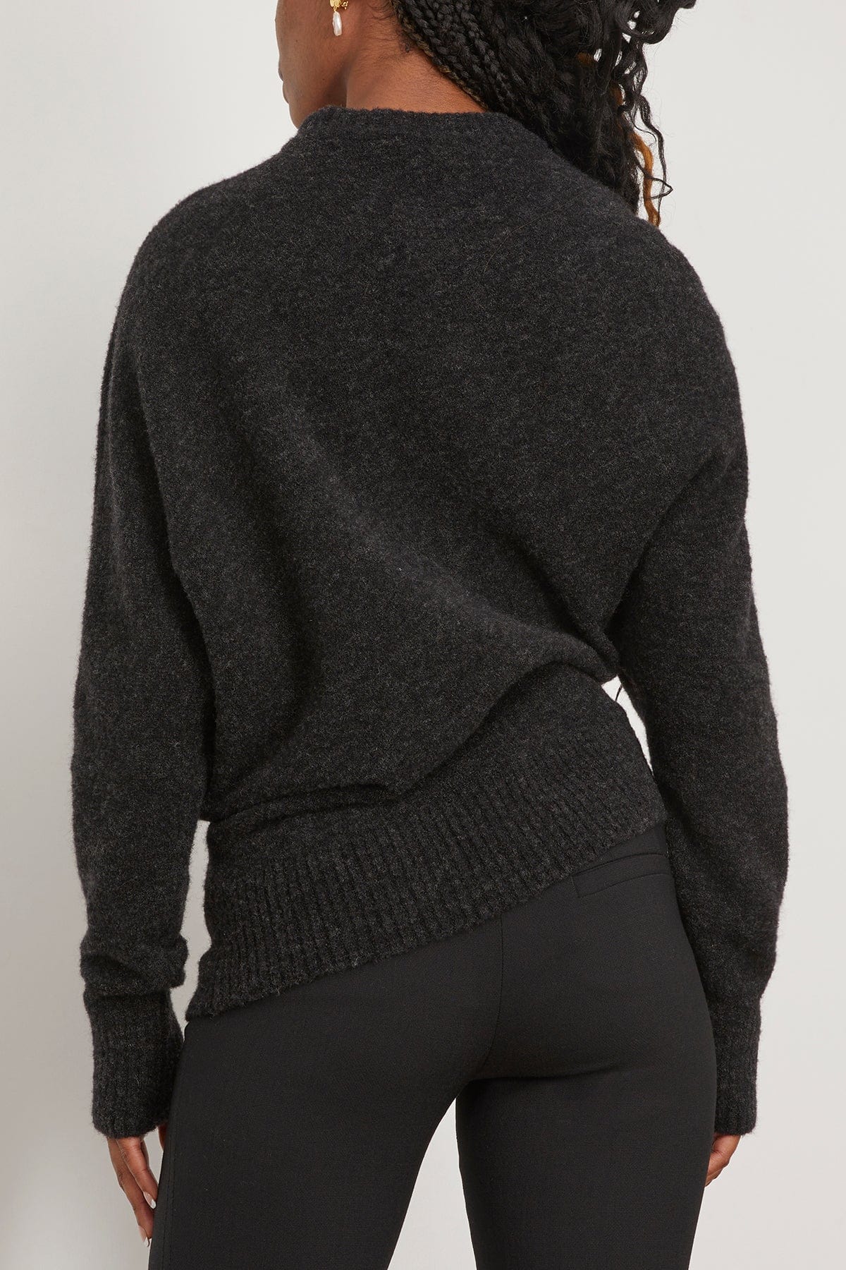 Proenza Schouler Sweaters Viscose Wool Sweater in Charcoal Proenza Schouler Viscose Wool Sweater in Charcoal