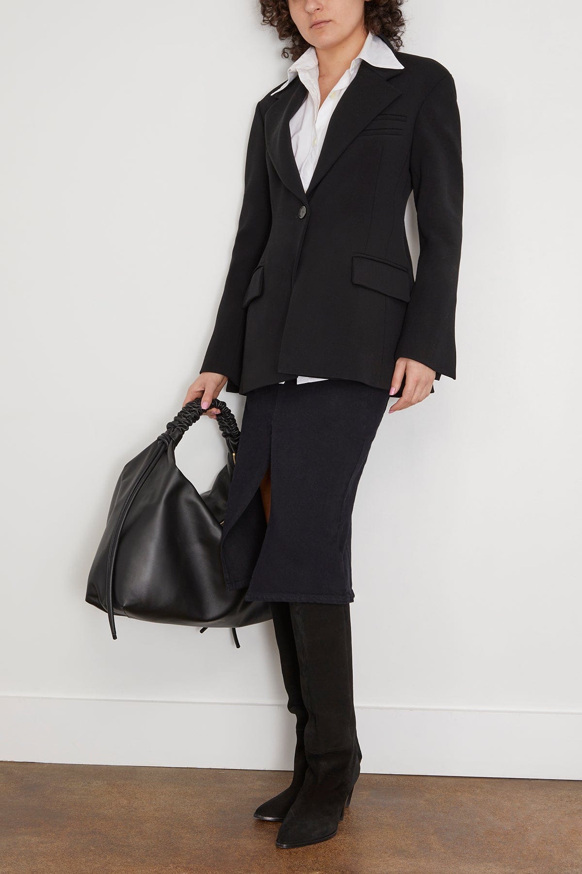 Proenza Schouler Jackets Wool Twill Jacket in Black