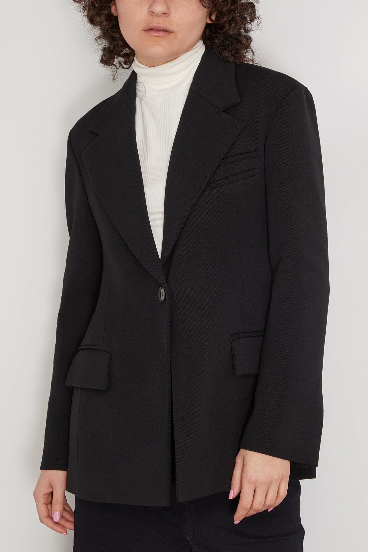 Proenza Schouler Jackets Wool Twill Jacket in Black