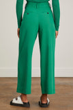 Proenza Schouler White Label Pants Drapey Suiting Wide Leg Pant in Green
