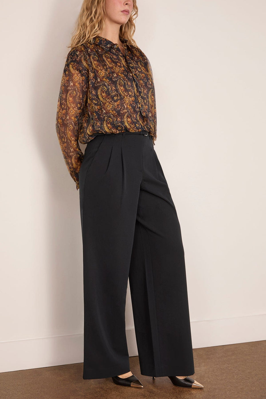 R13 Bubble Shirt in Multicolor Paisley